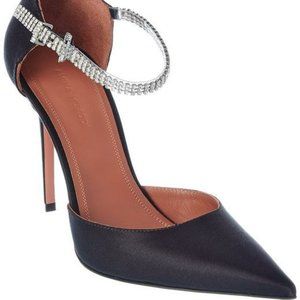 Amina Muaddi Ursina Satin Pumps